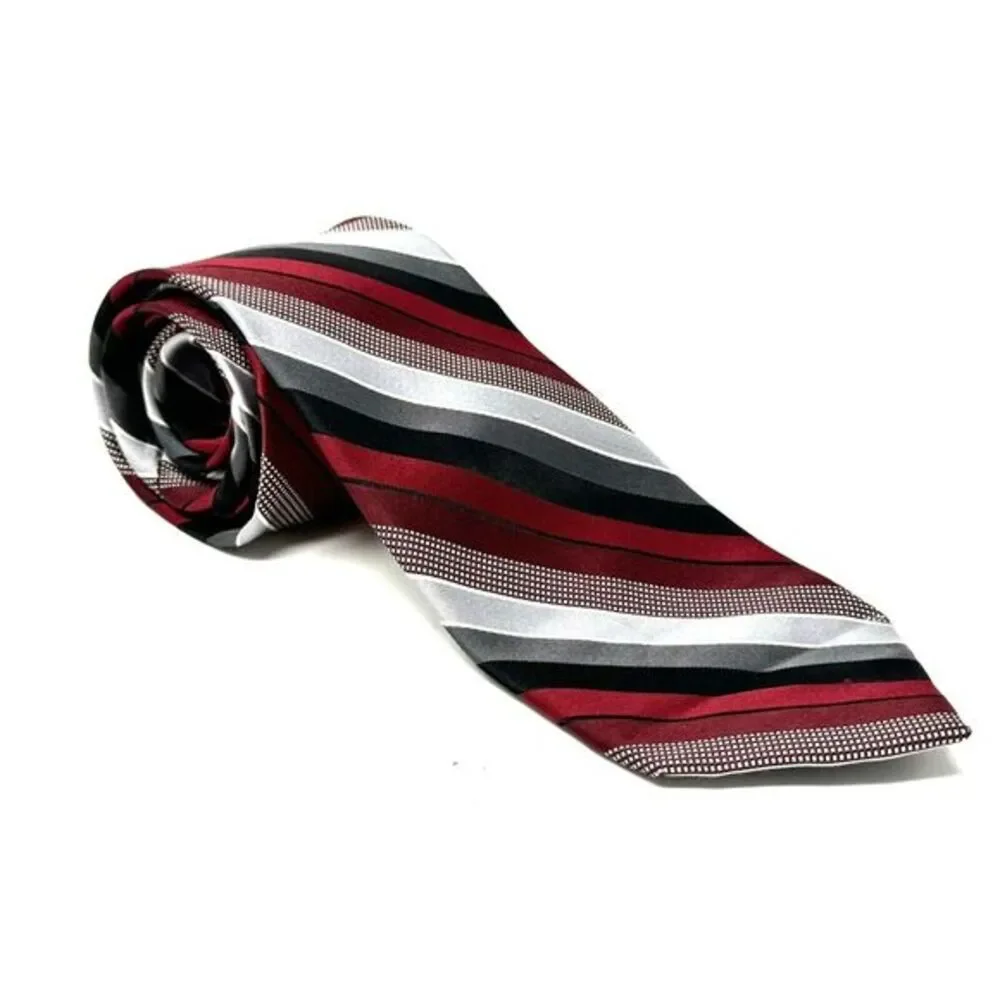 Michael Kors Multi Color Striped‎ Men's Necktie 100% Silk 3.5